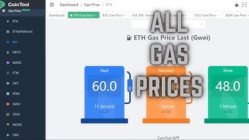Best way to check all GAS prices in one place | cointool app