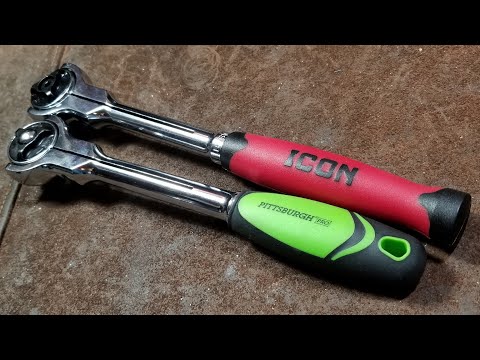 Pittsburgh Professional Vs. Icon Roto Swivel Head Ratchet Review/Comparison