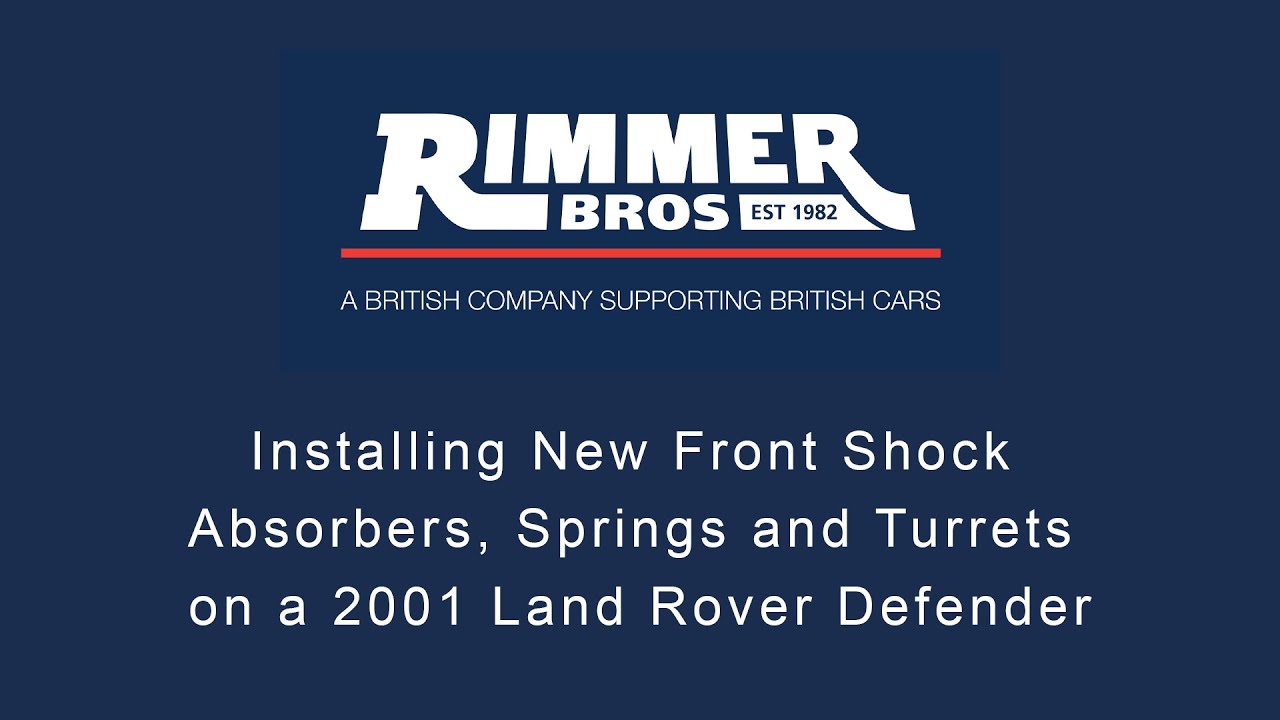 Installing New Front Shock Absorbers, Springs and Turrets on a 2001 ...