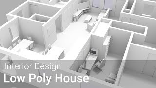 Low Poly - House Interior Design [Blender]