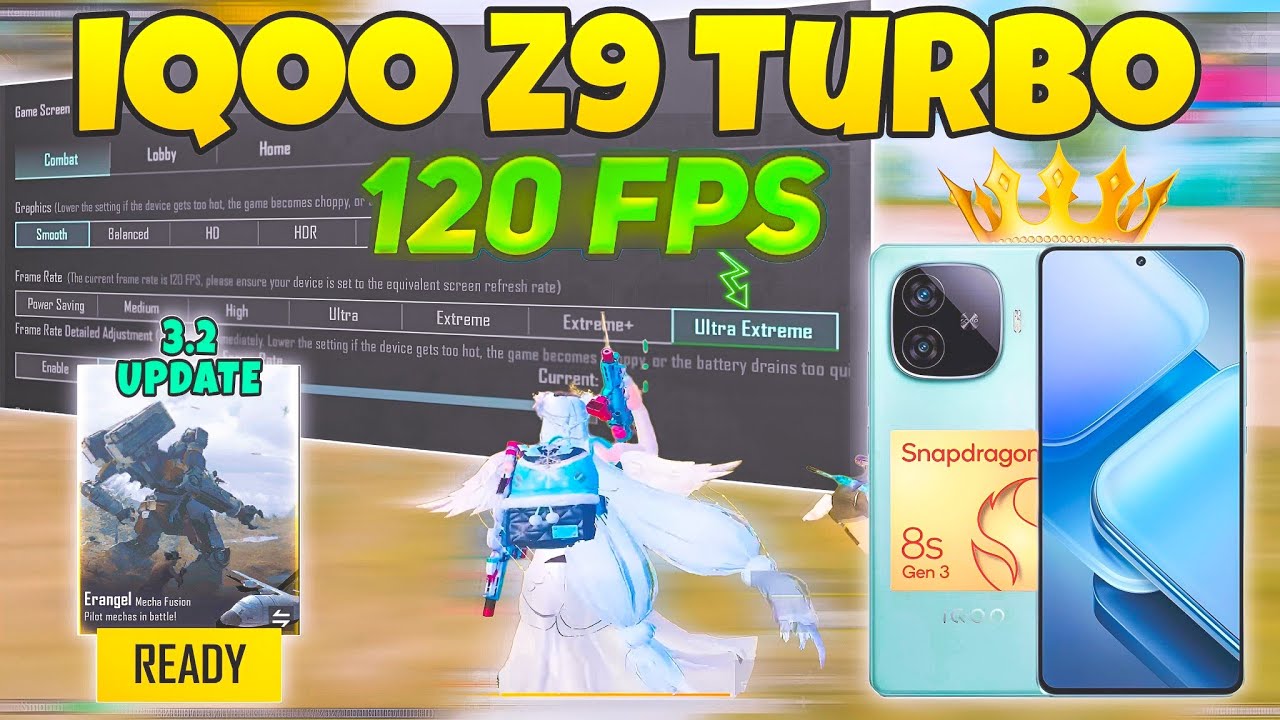 🔥iQOO Z9 TURBO BGMI Test | iQOO Z9 Turbo 120fps Gaming Review