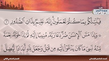 سورة الزمر من 6 إلى 8