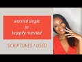 SCRIPTURES FOR WORRIED CHRISTIAN SINGLE WOMEN advice for christian singles encouragement for singles