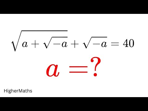 Can you solve for a❓❓| (a nice Algebric Equation Trick) | #math #maths |