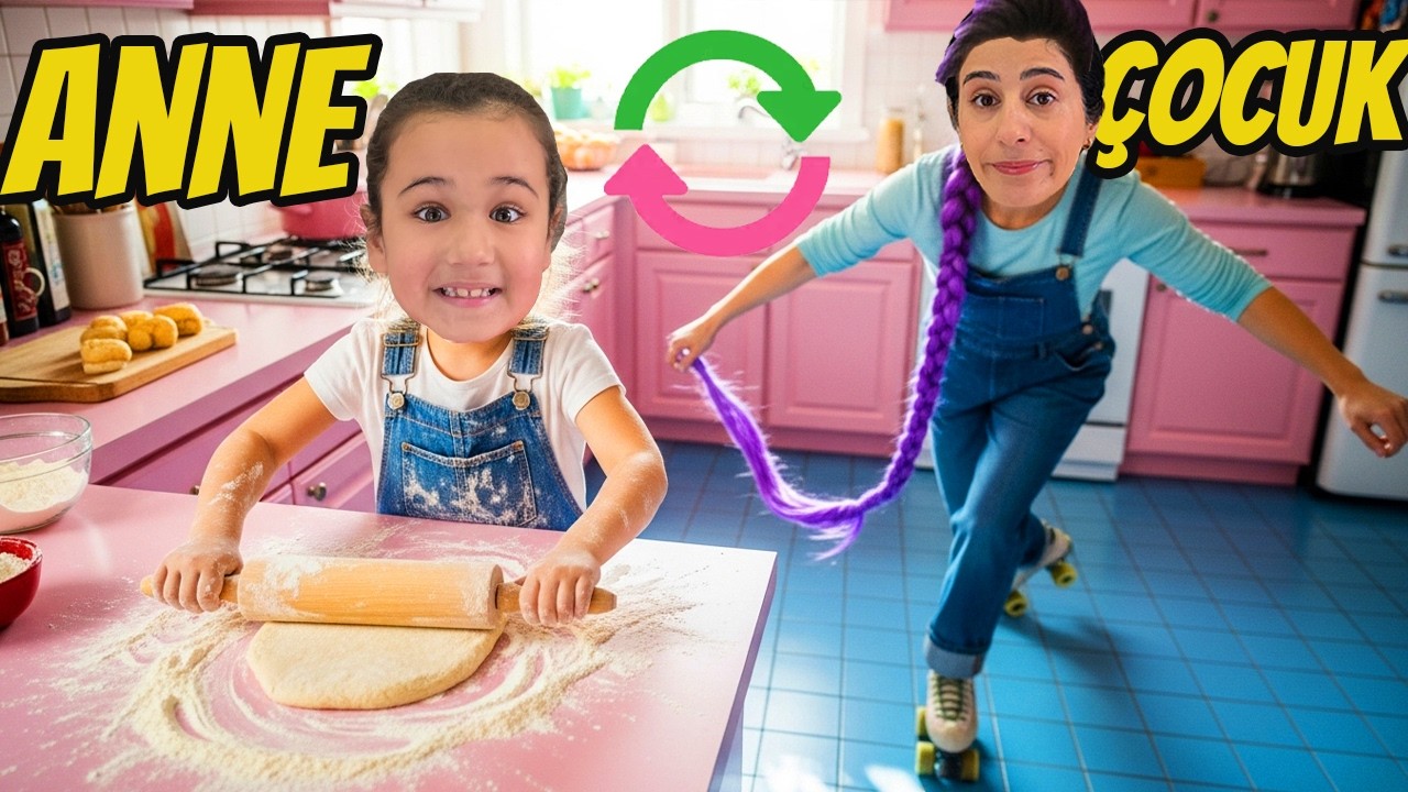HAYATLARIMIZI DEĞİŞTİRDİK NİL ANNE YEMEK YAPTI ESRA ÇOCUK OLDU