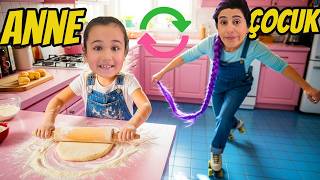 Hayatlarimizi Deği̇şti̇rdi̇k Ni̇l Anne Yemek Yapti Esra Çocuk Oldu