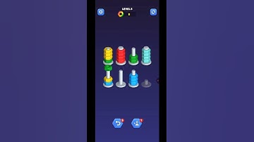 nut sort level 5-6 #shorts #game #games #walkthrough #gaming #gameplay #level