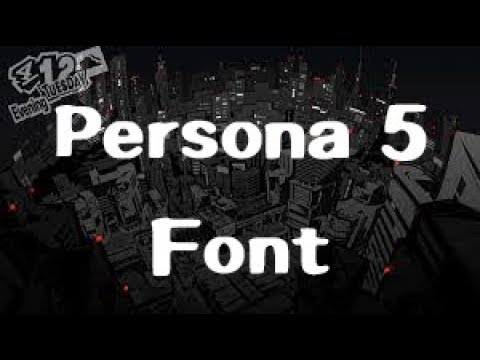 Persona 5 Font Copy And Paste