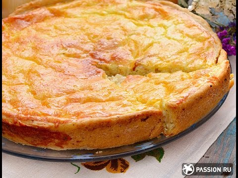 Видео рецепт Заливной пирог с капустой и картошкой в духовке
