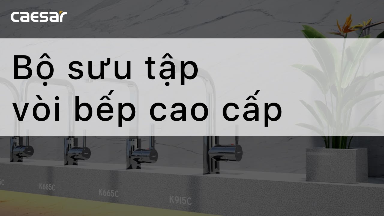 Video thiết bị vệ sinh Caesar – Vòi bếp nóng lạnh Caesar K527C