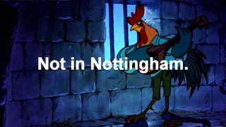 Not In Nottingham KARAOKE - Disney&#39;s Robin Hood