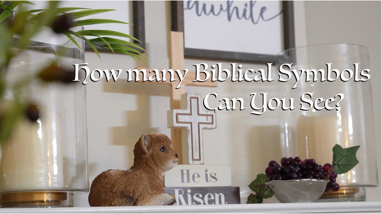 Christ-Centered Easter Decor | A Mantel with a Message
