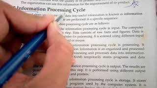 Information processing cycle, Input , Output , Storage , Processing , Information technology(IT) Wealth