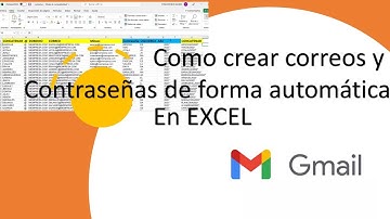 Como crear correos de manera automatica en Excel Crear contraseña de forma automatica en Excel