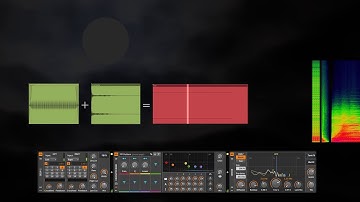 Bitwig Sampler - Drone From Percussion and Oscillator