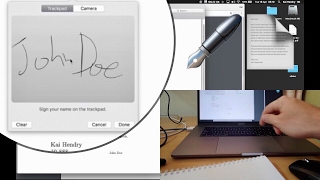 How to insert a signature in to a PDF on MacOS