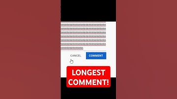 The LONGEST Comment On YouTube!