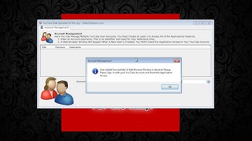 YouTube Bulk Uploader - Account Management (Video Management System)