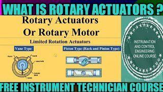 | What is rotary actuators | how to work rotary actuators | construction of rotary actuators