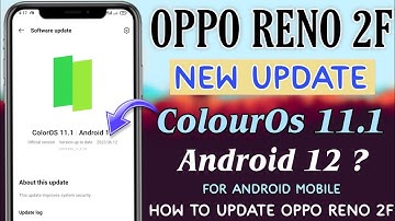 How To Update Oppo Reno 2f ColorOs 11.1 Update 2023 | OPPO Reno 2f New Update | ColourOs 11.1Update
