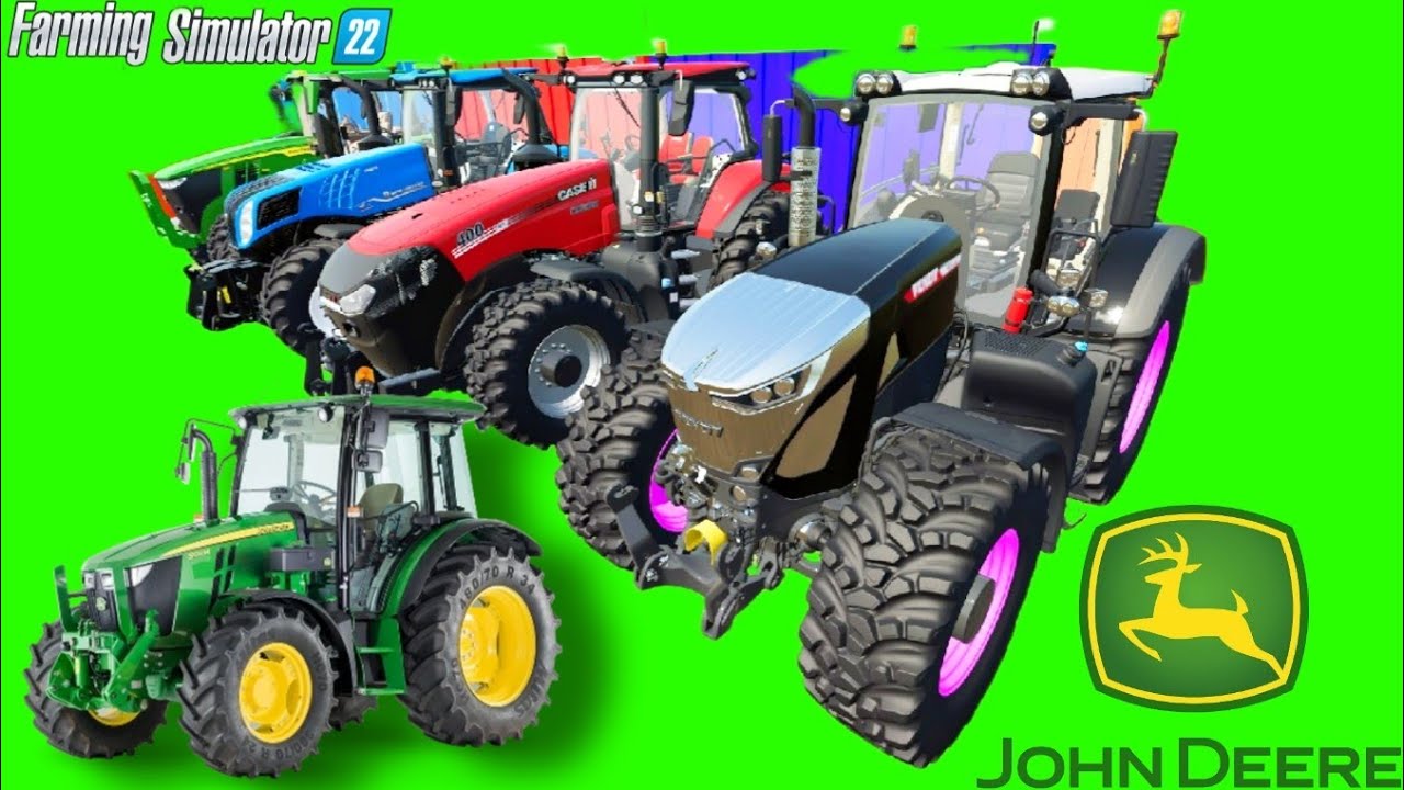 TRACTOR ON THE TRACK TRANSPORTING JOHN DEERE vs NEW HOLLAND vs CASE i