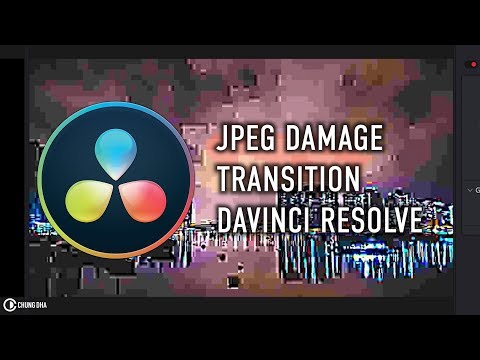 JPEG Damage Transition 3min DaVinci Transition 15 Tutorial by Chung Dha