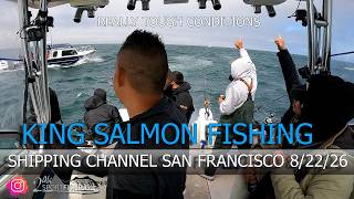 Salmon Fishing Outside The Golden Gates In Some Nasty Chop But We Got One