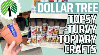 Topsy-Turvy Spring Decor from Dollar Tree Pots! Net Worth