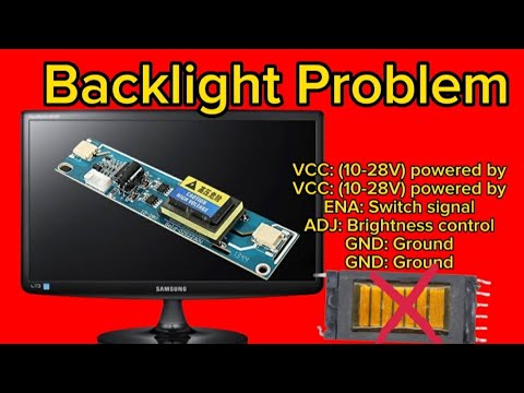 Monitor Led Backlight Problem Samsung monitor backlight problem - YouTube