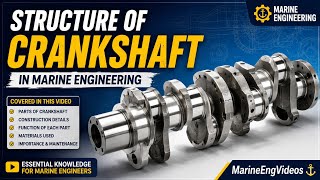 Structure of Crankshaft in Marine Engineering | Parts, Construction & Functions | MarineEngVideos