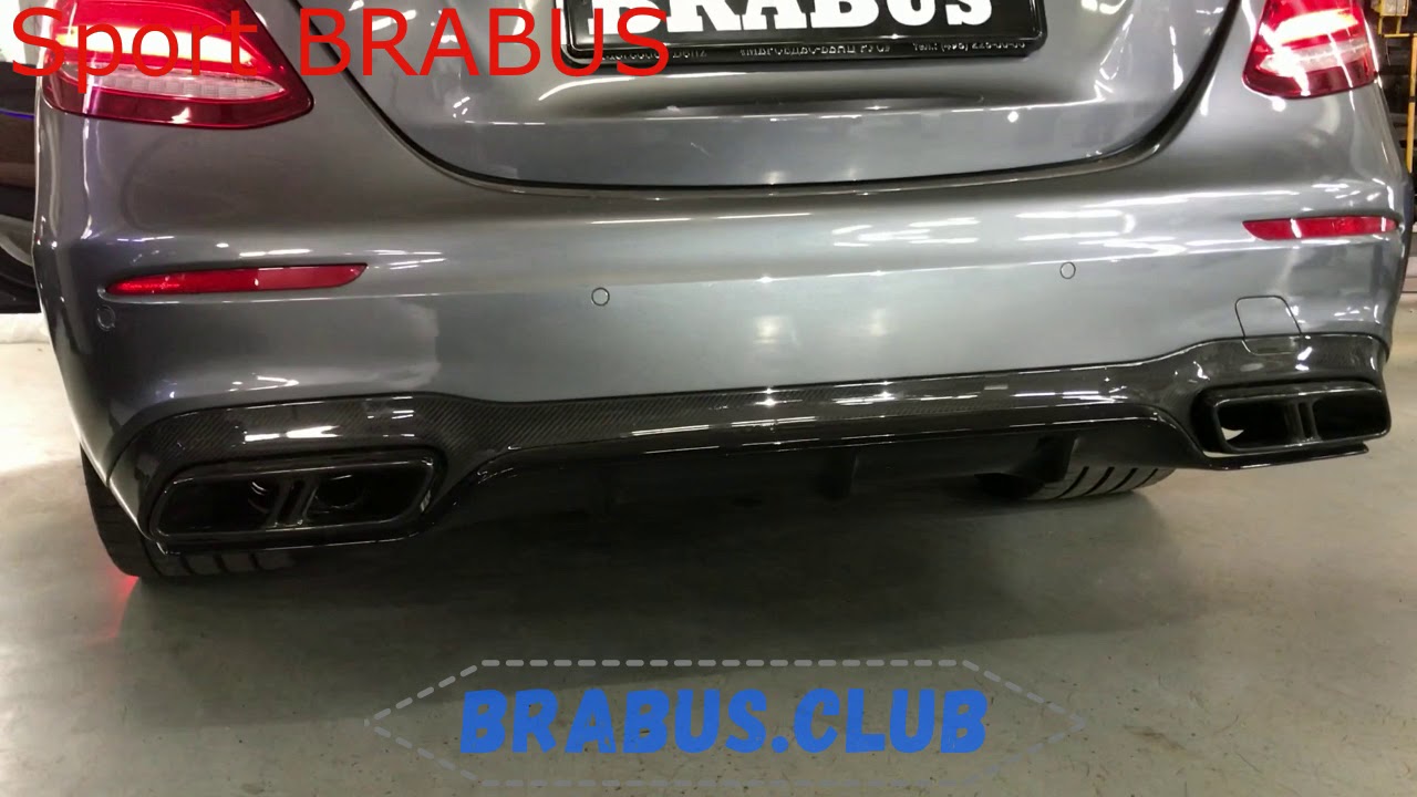 Выхлоп AMG vs BRABUS Sport режим