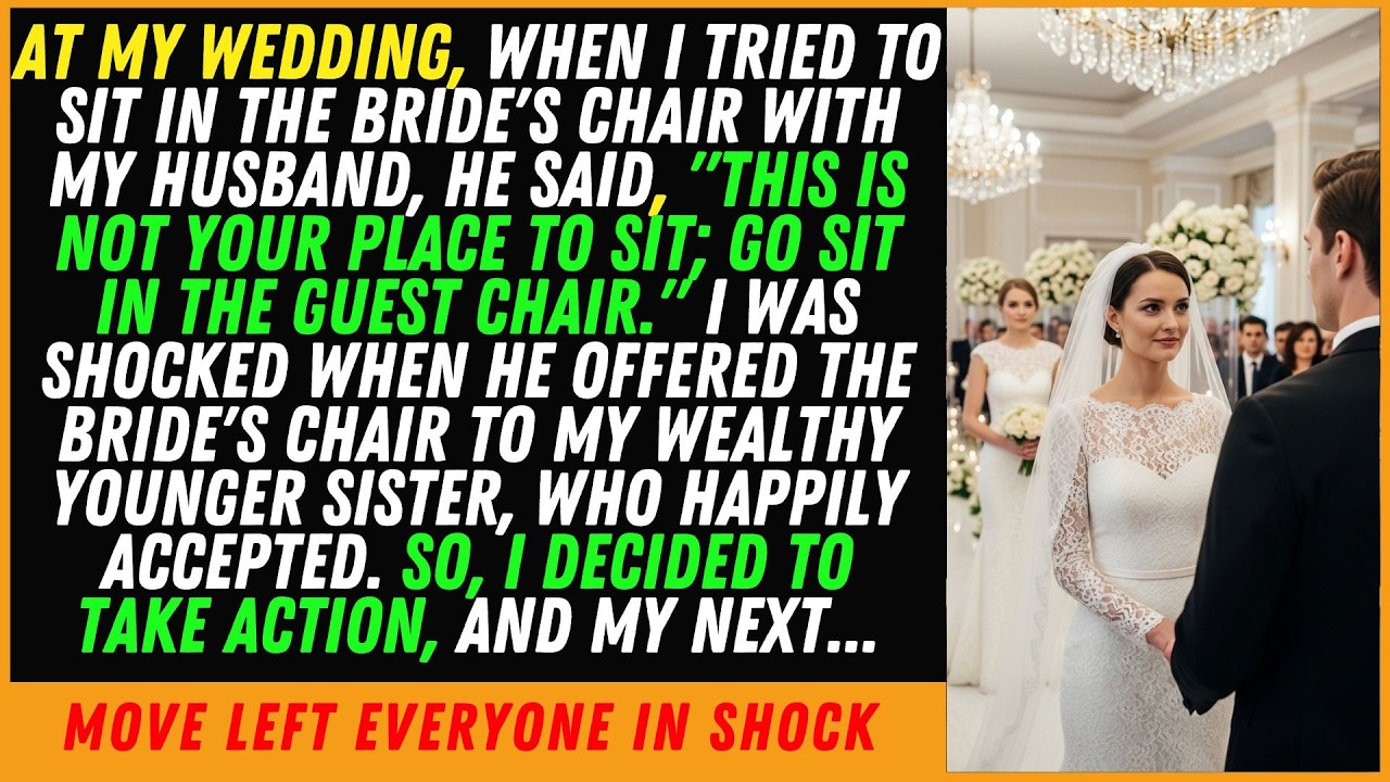 At My Wedding, When I Attempted To Sit In The Bride's Chair, My Husband Said, This Isn't Your Place