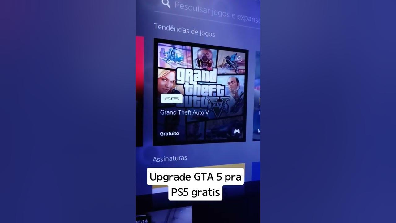 Upgrade grátis de GTA 5 Online para PS5 ??? 