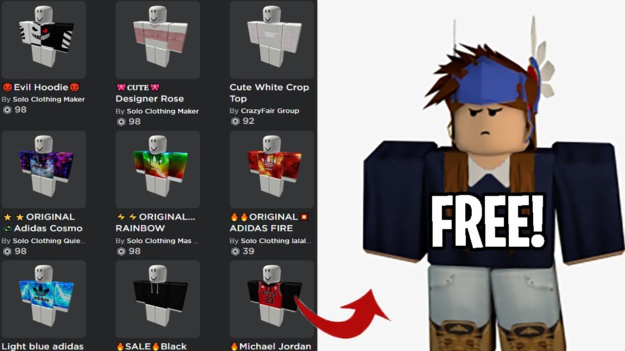 How To Get Any Free Shirt On Roblox 2019 Youtube