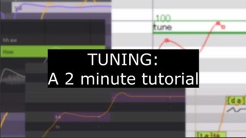 Tuning Vocal Synths: A Brief, Simple 2 Minute Tutorial (Possibly helpful maybe)