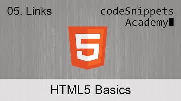HTML Fundamentals 05. Links: a, href