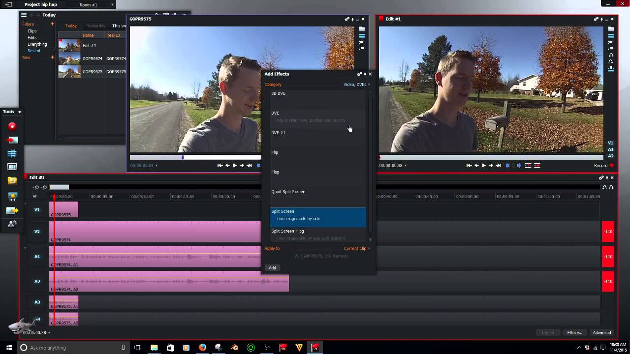 HOW TO CREATE SPLIT SCREEN EFFECT IN LIGHTWORKS - YouTube