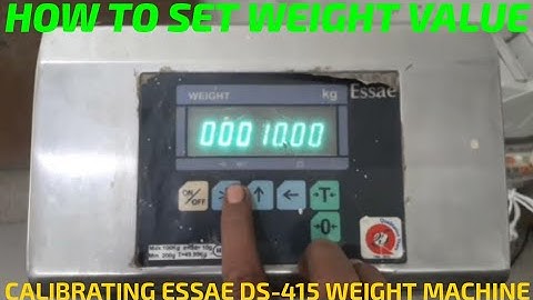 Essae Ds415 Weight Machine Calibration | Essae Digital Scale Weight Setting 150kg