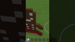 I'm built a GINGERBREAD MAN in MINECRAFT! (Shorts) #minecraftnewyear