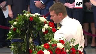 Family says goodbye to McCain in Capitol