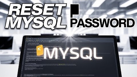 How to Reset Your MySQL Root Password on Windows