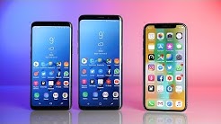 Samsung Galaxy S9 & S9+ vs. Apple iPhone X (Deutsch) | SwagTab, Samsung Galaxy S9 Plus vs Apple iPhone X!, Samsung Galaxy S9 Plus vs. iPhone X im Vergleich (deutsch HD), Samsung Galaxy S9 Plus vs iPhone X - Speed Test! (4K), Samsung Galaxy S9 Plus vs iPhone X