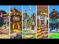 5 MINECRAFT HOUSES IN 5 BIOMES