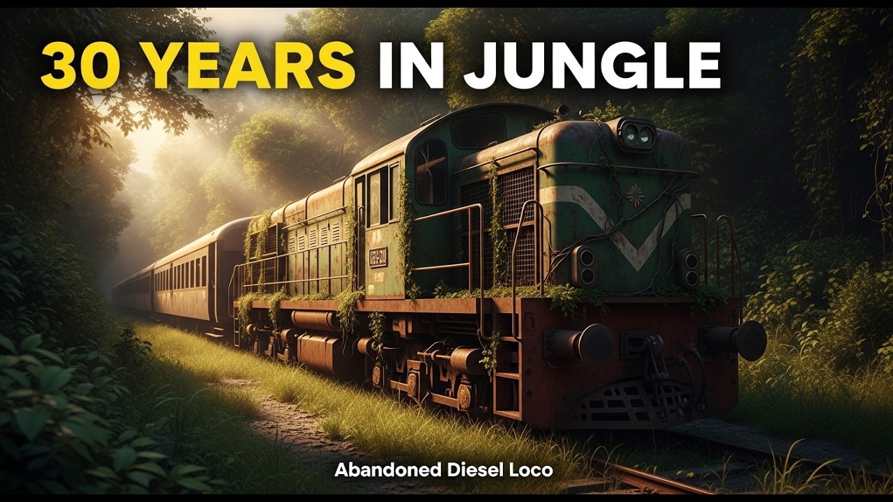 Abandoned Diesel Train Cut from Jungle After 30 Years | Pakistan’s Forgotten Railways Restored