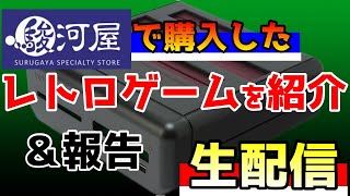 【近況報告】駿河屋で買ってきたレトロゲーム紹介＆雑談【レトロフリーク使用】