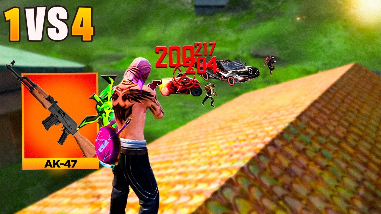 ESTOU ASSUSTADO!! OLHA O PODER DA NOVA AK DEPOIS DA ATUALIZAÇÃO SOLO VS SQUAD!! FREE FIRE MOBILE