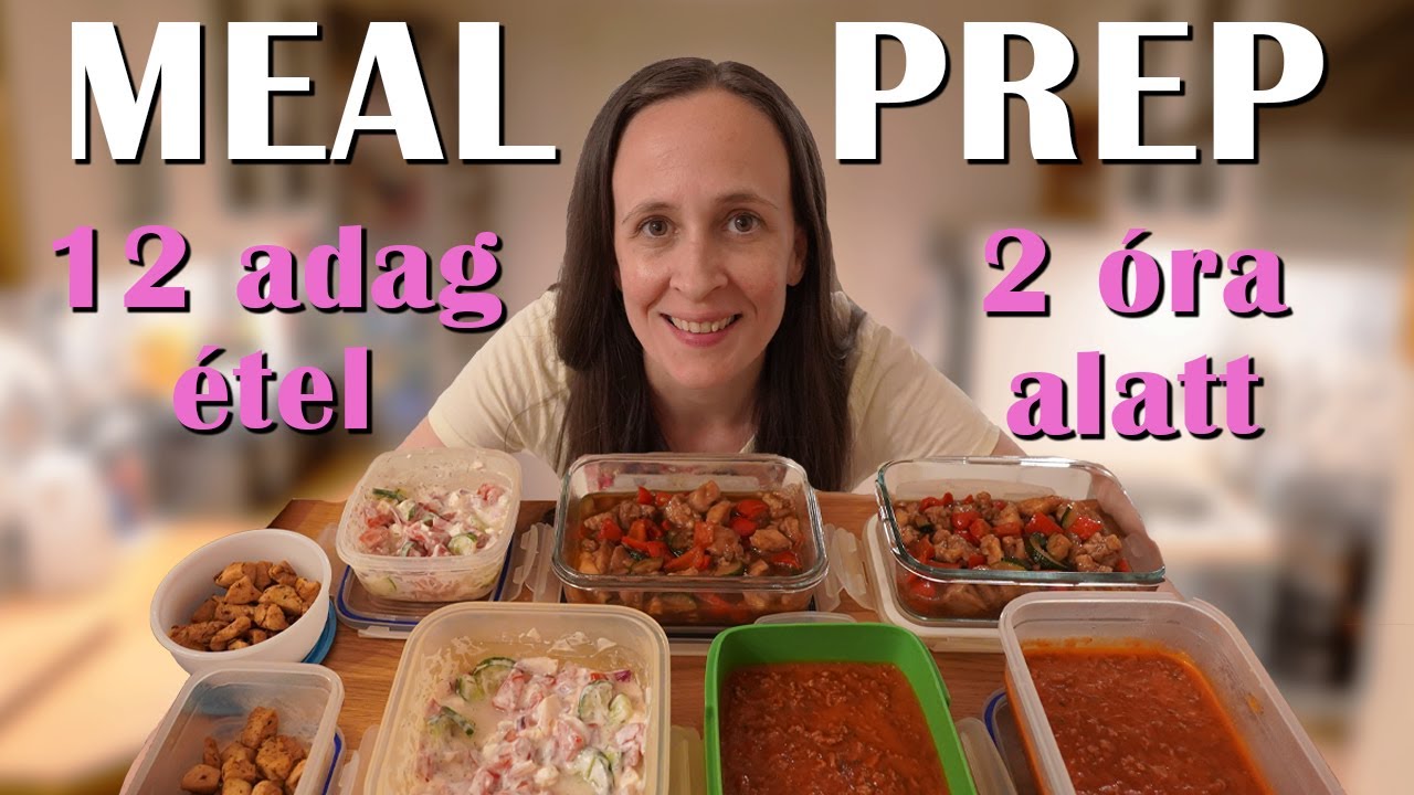 MEAL PREP #1 - 12 adag étel 2 óra alatt - Heti Menü I Gyros, Bolognai, Teriyaki csirke I