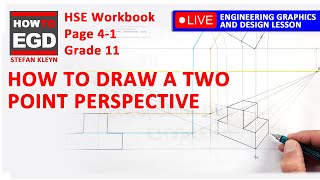 How to draw a Two Point Perspective - HSE | Page 4-1 | Grade 11