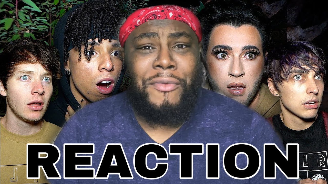 Sam & Colby Took LARRAY & MANNY to Haunted Mansion (scary) REACTION