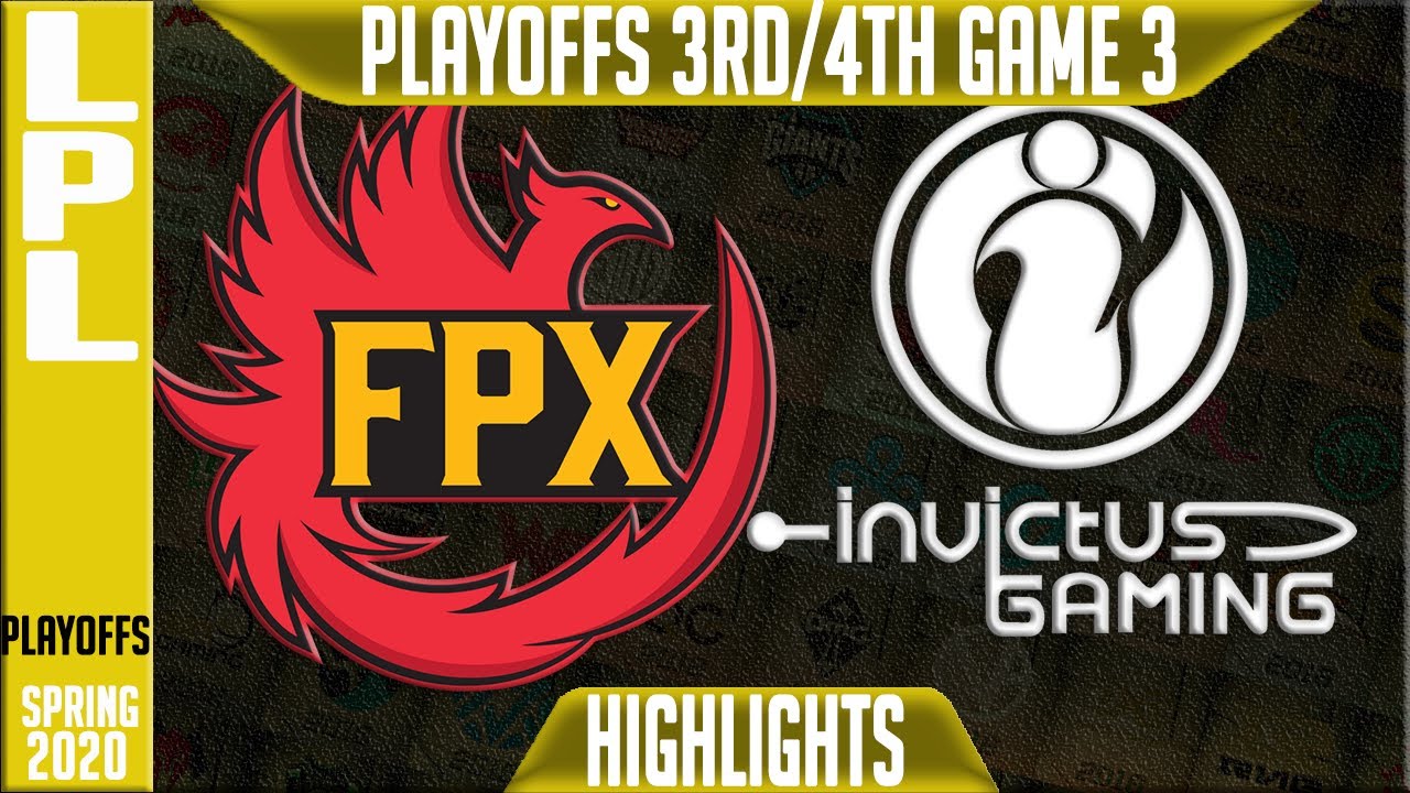 FPX vs IG Highlights Game 3 | LPL Spring 2020 3rd/4th Place | FunPlus Phoenix vs Invictus Gaming G3